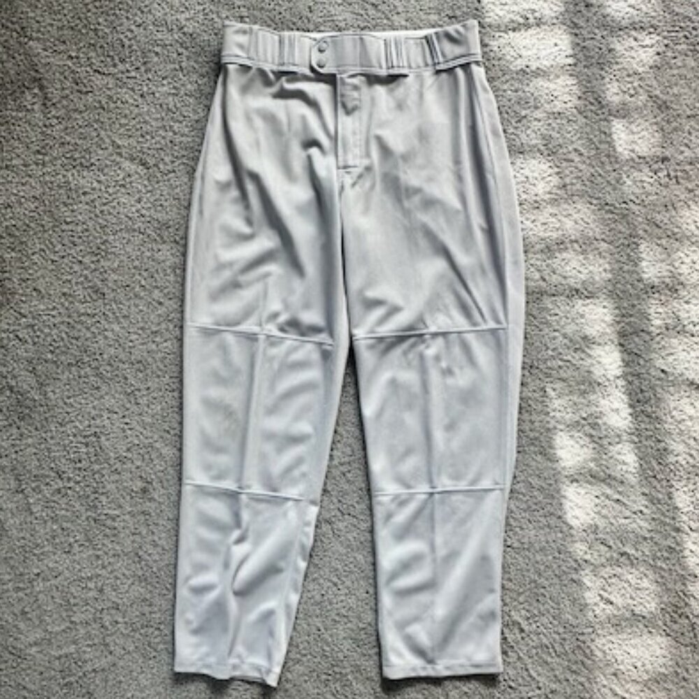 Gray Rawlings Baseball Pants - Men's Size Large - Full Length - EUC